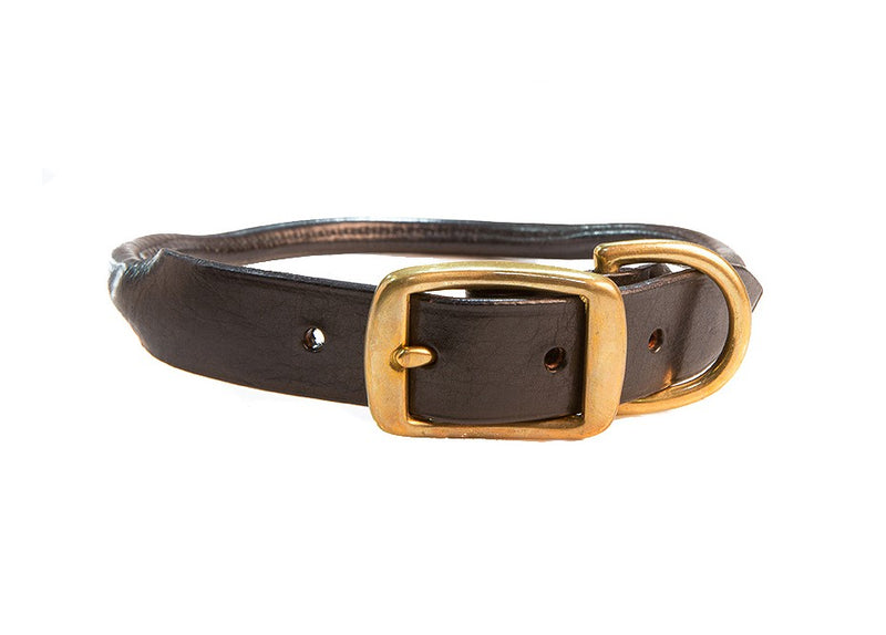 Rolled Collar Front Black