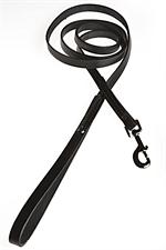 Latigo Bison Leather 6 foot Dog Leads Made in USA| Color| Black;Width| 1/2" x 72"