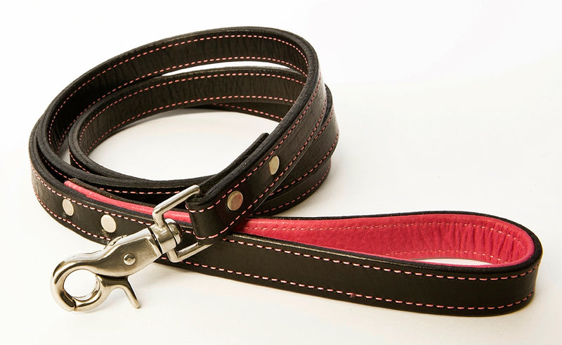 Bridle Tanned Bison & Elk Leather 5' Dog Leads