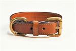 Bridle Tanned Bison Leather Tapered Collar - 1.25x18"