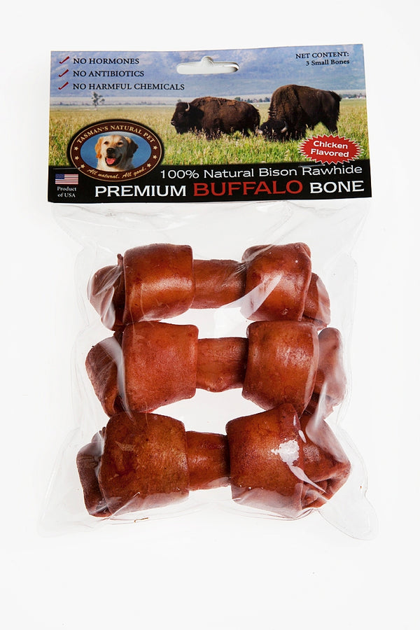Chicken Flavored Bison Bones - Multiple Sizes