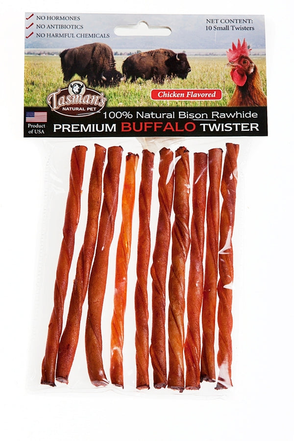 Chicken Flavored Bison Twisters - Multiple Sizes