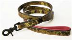 Veg Tanned  Camouflage Bison & Elk  5' Leather Leads| Color| Camo/Pink;Size| 3/4" x 5'