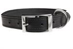 Unlined Bison Bridle Collar| Color| Black;Size| 3/4" x 16